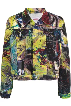 Charles Jeffrey Loverboy Chaqueta biker con estampado gráfico
