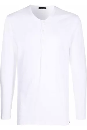 Tom Ford Camiseta con cuello henley