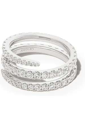 Anita Anillo en oro blanco de 18kt con diamantes