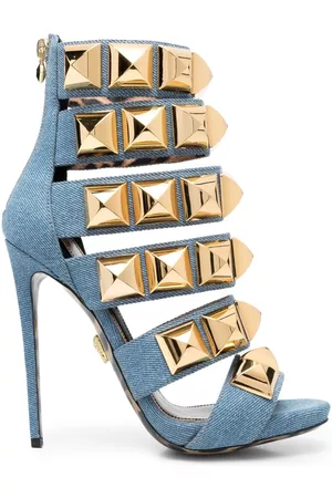 Philipp Plein Sandalias vaqueras con apliques y tacón de 120mm