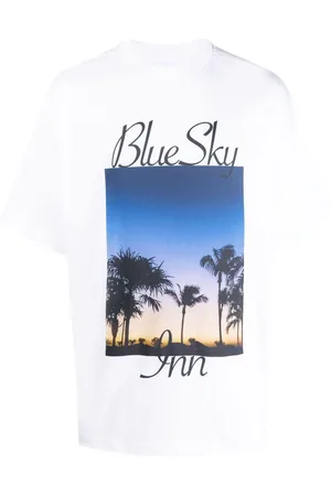BLUE SKY INN Camiseta con palmera estampada