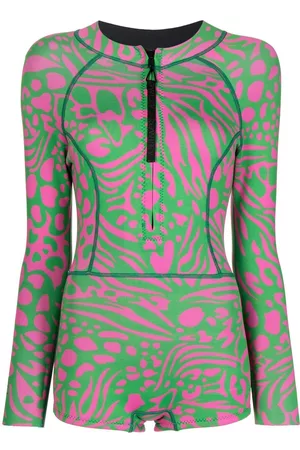 Cynthia Rowley Traje de baño Kauai con animal print