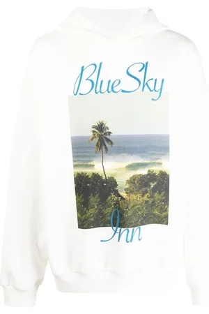BLUE SKY INN Sudadera con capucha y playa estampada
