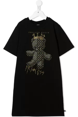 Philipp Plein Vestido estilo camiseta con motivo Teddy Bear