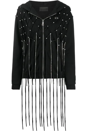 Philipp Plein Chaqueta con detalles de flecos