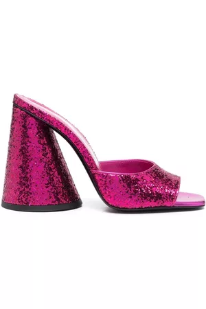The Attico Mules Luz con tacón de 105 mm