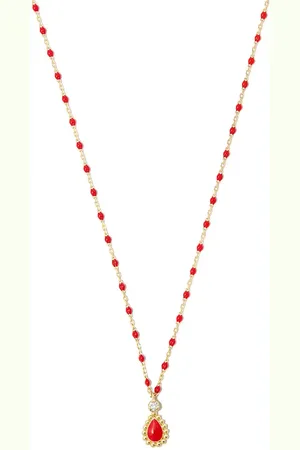 GIGI CLOZEAU Collar Mini Lucky Cashmere de 42cm en oro amarillo de 18kt