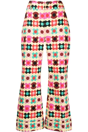 La DoubleJ Pantalones capri con motivo de lunares