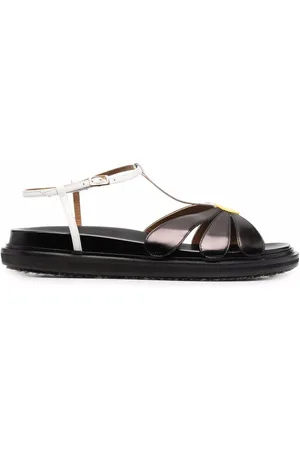 Marni Sandalias Fussbett con aplique floral