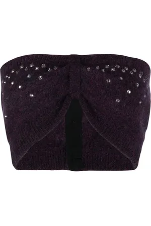 Alessandra Rich Top corto con apliques