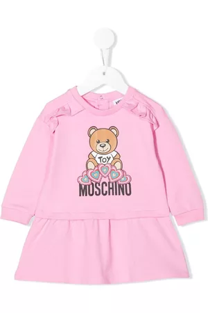 Moschino Vestido con logo y volantes