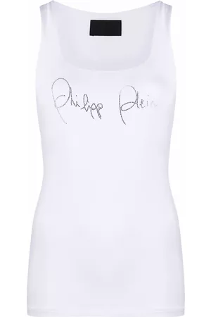Philipp Plein Top de tirantes con logo