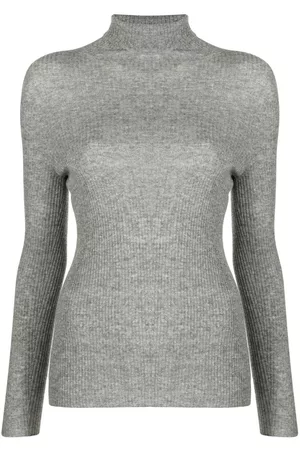 Fabiana Filippi Jersey de canalé con cuello vuelto