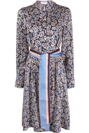 Salvatore Ferragamo Vestido con estampado gráfico