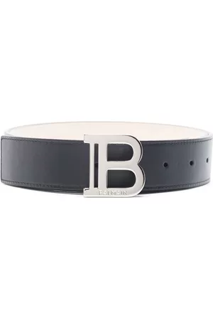 Balmain Cinturón con hebilla y placa del logo