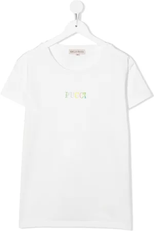 PUCCI Junior Camiseta con logo estampado