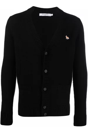 Maison Kitsuné Patch-detail wool cardigan