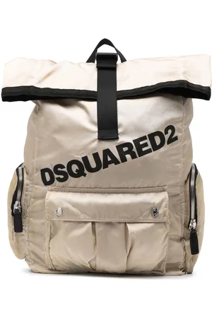 Dsquared2 Mochila con logo estampado y hebillas