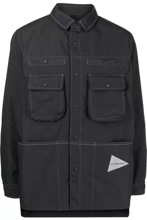 and wander Sobrecamisa con logo estampado
