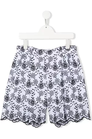 MONNALISA Pantalones cortos con bordado floral