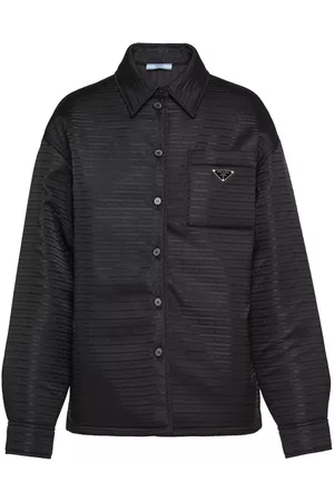Prada Chaqueta de Re-Nylon con logo triangular