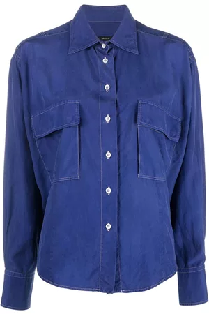 Gucci Camisa con costuras en contraste 1990
