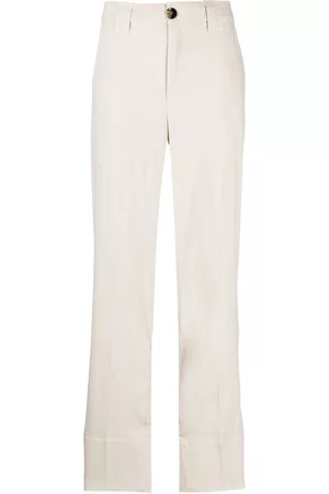Ganni Pantalones rectos de talle alto