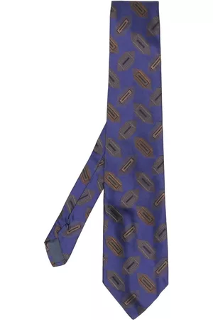 VERSACE Corbata con estampado abstracto 1980