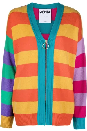 Moschino Cárdigan a rayas con cremallera