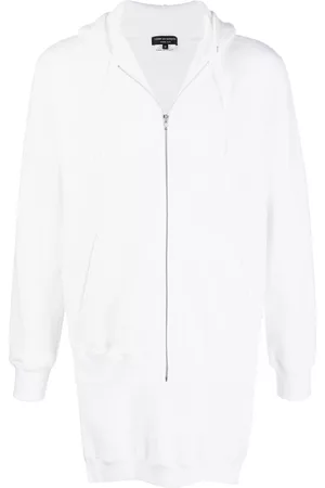 Comme des Garçons Sudadera con capucha y dobladillo asimétrico
