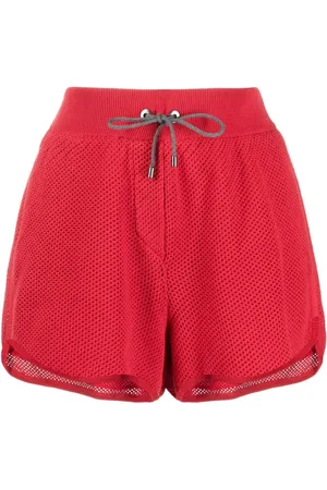 Brunello Cucinelli Pantalones cortos de punto con cordón