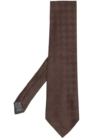 VERSACE Corbata con estampado geométrico 1980