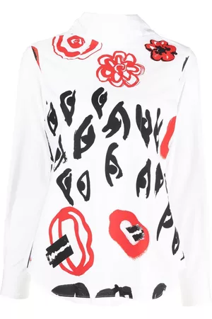 Comme des Garçons Blusa con motivo de pintura 2006