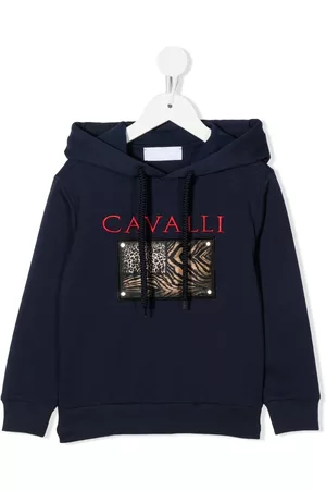 Roberto Cavalli Sudadera con capucha y animal print
