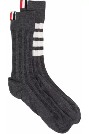 Thom Browne Calcetines a rayas con motivo 4-Bar