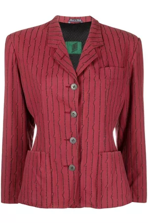 Jean Paul Gaultier Blazer a rayas diplomáticas 1980