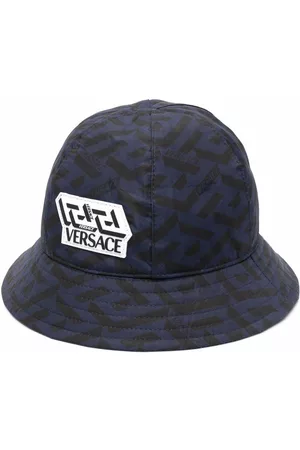 VERSACE Sombrero de pescador con parche del logo
