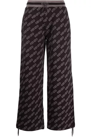 Kenzo Pantalones de chándal anchos con logo