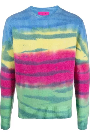 THE ELDER STATESMAN Jersey a rayas con motivo tie-dye
