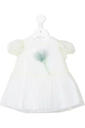 Il gufo Vestido con apliques florales