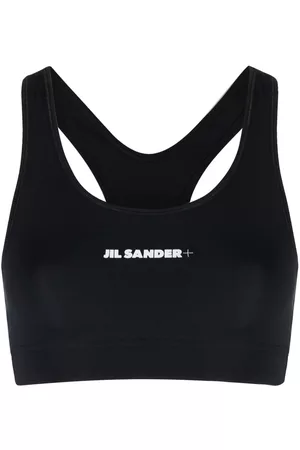 Jil Sander Sujetador deportivo con logo estampado