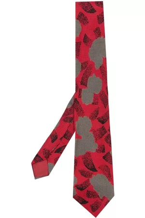 VERSACE Corbata con motivo gráfico 1970