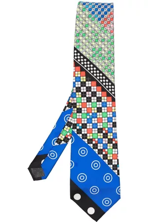 VERSACE Corbata con motivo geométrico 1990