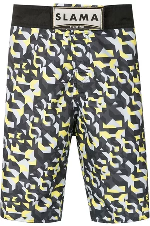 AMIR SLAMA Bermudas con estampado geométrico
