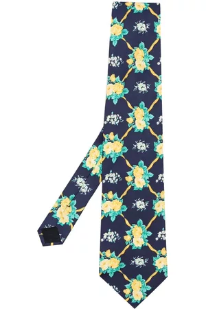 VERSACE Corbata con estampado floral 1990