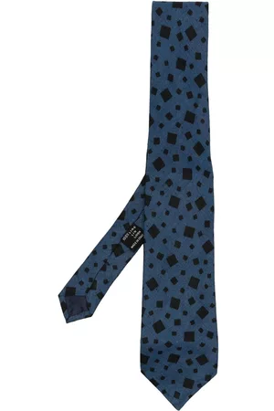VERSACE Corbata con motivo cuadrado 1970