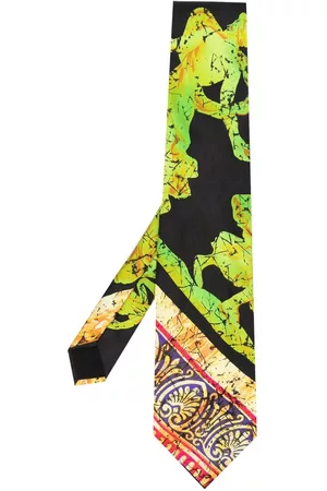 VERSACE Corbata con estampado gráfico 1990