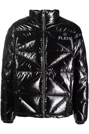 Philipp Plein Plumífero con acabado brillante