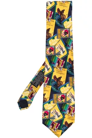 VERSACE Corbata con estampado gráfico 1990