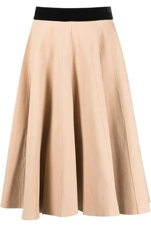 Maison Margiela Falda larga plisada